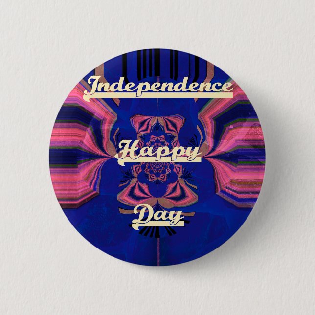 Elegant Lady Portrait: A Colourful Artwork 6 Cm Round Badge (Front)