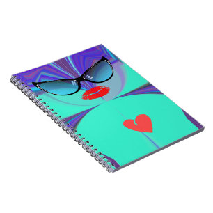 Elegant Lady Portrait: A Colourful Artwork Notebook