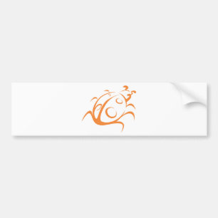 Elegant Ladybug Tattoo Style Bumper Sticker
