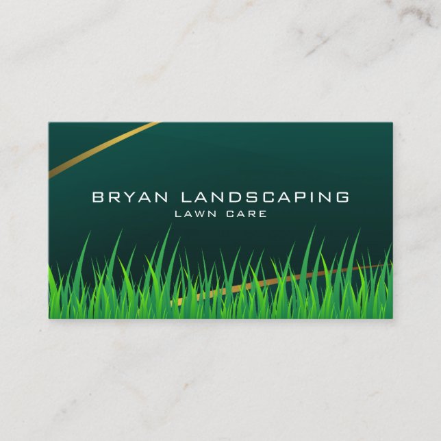 Elegant Landscaping Business Card  (Front)