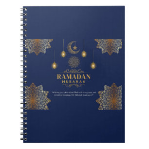 Elegant Lantern Glow Ramadan Greeting Notebook
