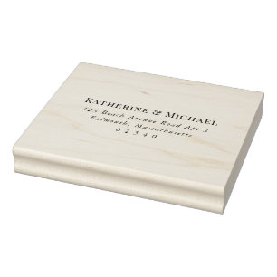 Elegant Large Return Address for RSVP envelopes Rubber Stamp