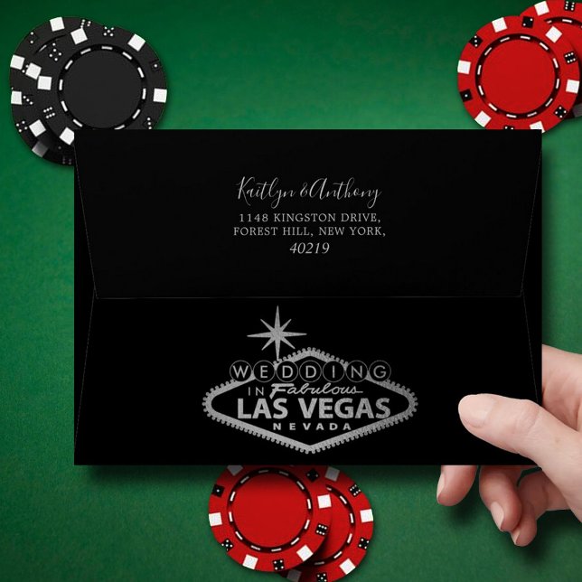 Elegant Las Vegas Destination Wedding Envelope (Creator Uploaded)