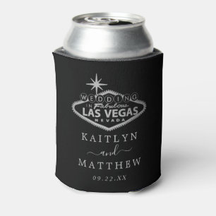 Elegant Las Vegas Destination Wedding Favour Can Cooler
