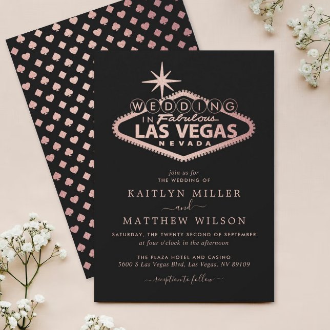 Elegant Las Vegas Destination Wedding Invitation (Creator Uploaded)