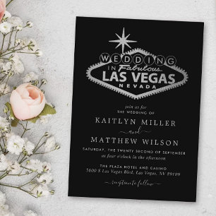 Elegant Las Vegas Destination Wedding Invitation