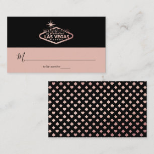 Elegant Las Vegas Destination Wedding Place Card