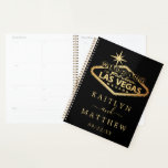 Elegant Las Vegas Destination Wedding Planner<br><div class="desc">Get ready for your big day in style with this elegant and very trendy wedding planner. The design is easy to personalise with your own names and wedding date and you can keep all your design ideas, important wedding information and much more safely together in this personalised planner. Matching wedding...</div>