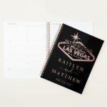 Elegant Las Vegas Destination Wedding Planner<br><div class="desc">Get ready for your big day in style with this elegant and very trendy wedding planner. The design is easy to personalise with your own names and wedding date and you can keep all your design ideas, important wedding information and much more safely together in this personalised planner. Matching wedding...</div>