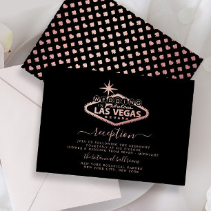 Elegant Las Vegas Destination Wedding Reception Enclosure Card