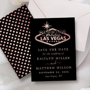 Elegant Las Vegas Destination Wedding Save The Date
