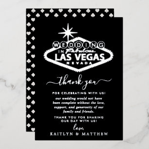 Elegant Las Vegas Destination Wedding Thank You
