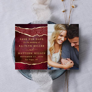 Elegant Las Vegas Wedding Photo Save The Date Real