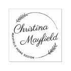Elegant Laurel Script Name Monogram
