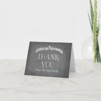 Elegant Laurels Blue | Baptism Thank You