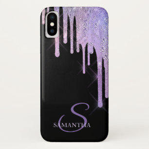 Elegant Lavander Drips  iPhone X Case