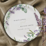 Elegant Lavender Eucalyptus Leafy Foliage Wedding Paper Plate<br><div class="desc">If you need any further customisation please feel free to message me on yellowfebstudio@gmail.com.</div>