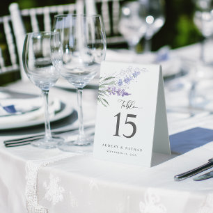 Elegant Lavender Floral Watercolor Wedding
