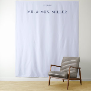 Elegant Lavender Minimalist Names Tapestry