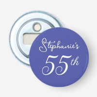 Elegant Lavender Monogram 55th Birthday Party
