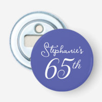 Elegant Lavender Monogram 65th Birthday Party
