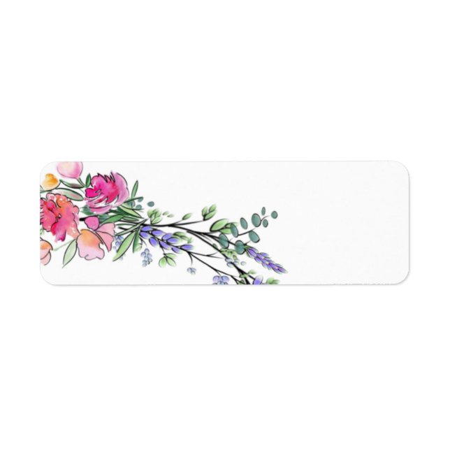 Elegant Lavender Pink Wild Rose and Eucalyptus (Front)