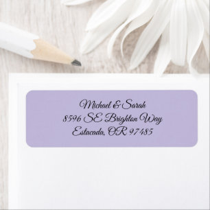 Elegant Lavender Purple Address