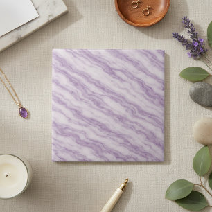 Elegant Lavender Purple Marble - Luxurious Swirl Tile