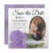 Elegant Lavender Purple Rose & Oval Photo Wedding