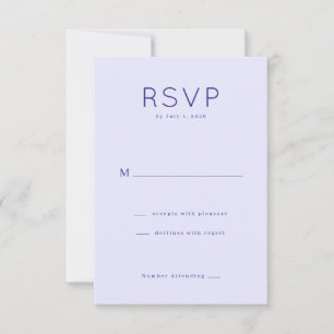 Elegant Lavender RSVP Card