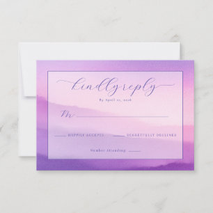Elegant Lavender RSVP Card