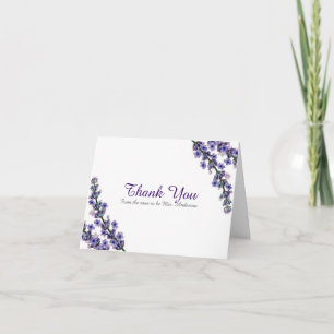 Elegant Lavender Thank You Card