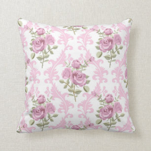 elegant lavender Vintage floral home decor pillow