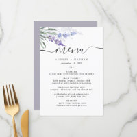 Elegant Lavender Watercolor Wedding