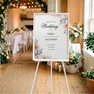 Elegant Lavender Watercolor Wedding Poster
