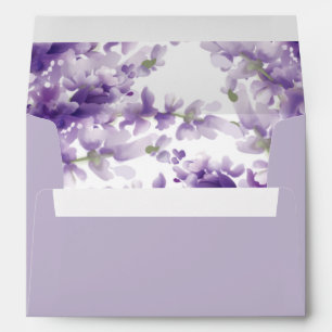Elegant Lavender Wedding Envelope