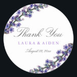 Elegant Lavender Wedding Stickers<br><div class="desc">Matching invitation,  rsvp cards,  postage stamps and more in the Little Bayleigh Store.</div>