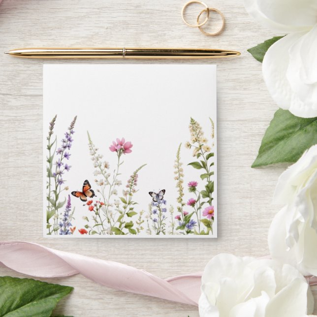 Elegant Lavender Wildflowers  Envelope (Wedding)