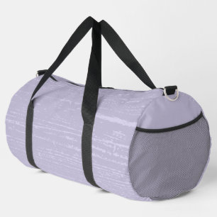 Elegant Lavender Wood Grain Duffle Bag
