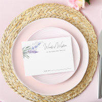 Elegant Lavender Words of Wisdom Bridal Shower
