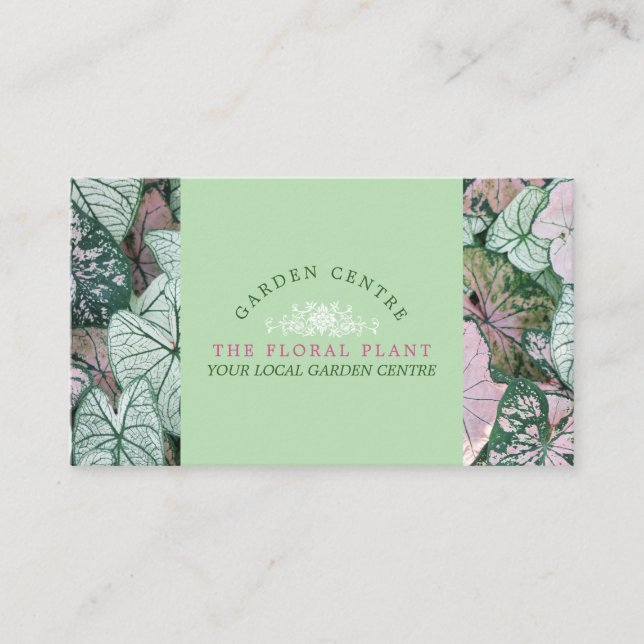 Elegant Leaf, Garden Centre, Horticulturist Business Card (Front)