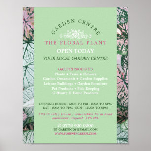 Elegant Leaf, Garden Centre, Horticulturist Poster