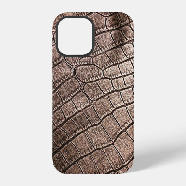 Elegant leather pattern close up. iPhone case (Back)
