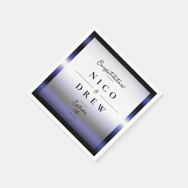 Elegant Leather Pride Wedding  Napkin (Corner)