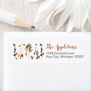 Elegant Leaves And Berries Pattern Stationery