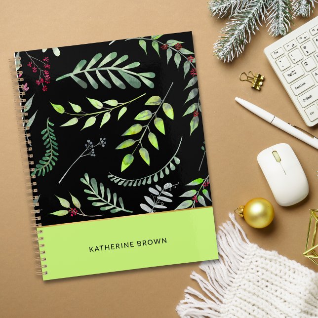 Elegant Leaves Pattern Classy Cute Planner (Creator Uploaded)