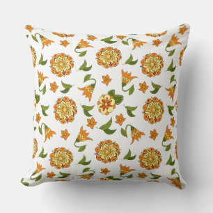 Elegant Leaves Plant Design Pillow