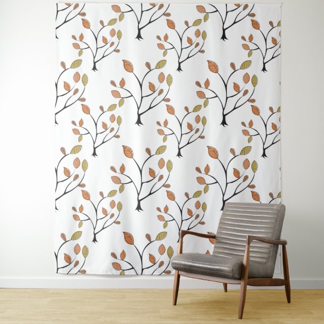 Elegant Leaves Tapestry (In Situ)