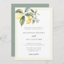 Elegant Lemon Butter Yellow Nature Wedding