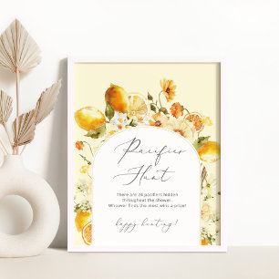 Elegant lemon Pacifier hunt game Poster